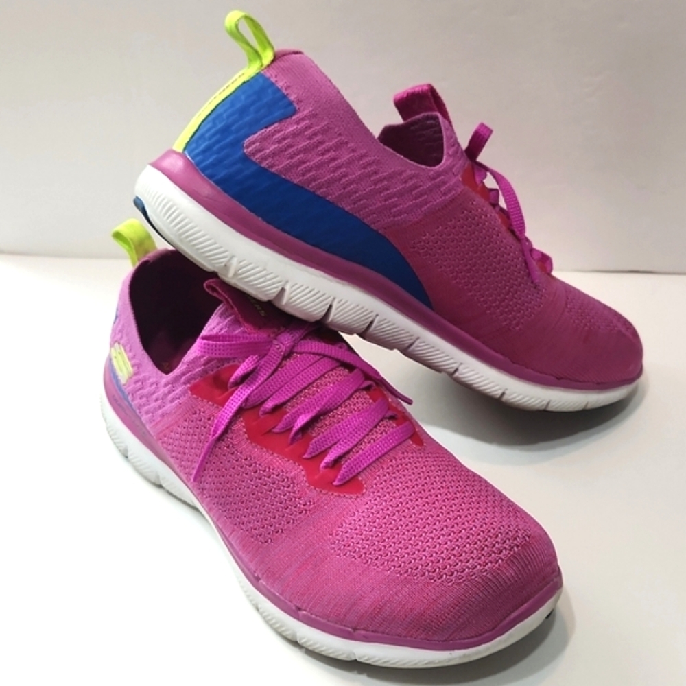 Skechers Wide Fit Air Cooled Memory Foam Sneakers Dual Lite